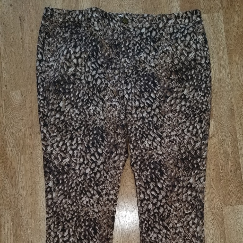 Coldwater Creek Leopard Print Skinny Jeans 20
